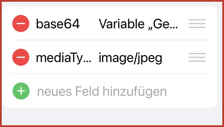 Falsch: Variablenname als Text